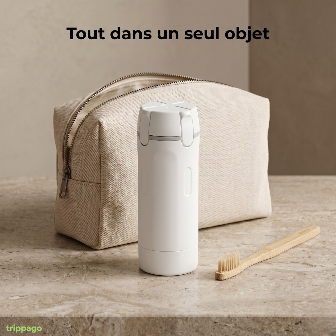 Trippago — Le flacon de voyage 4-en-1